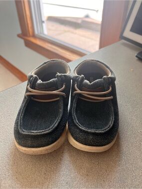 Old Navy Kids Dark Denim Slip-On Boat Shoes